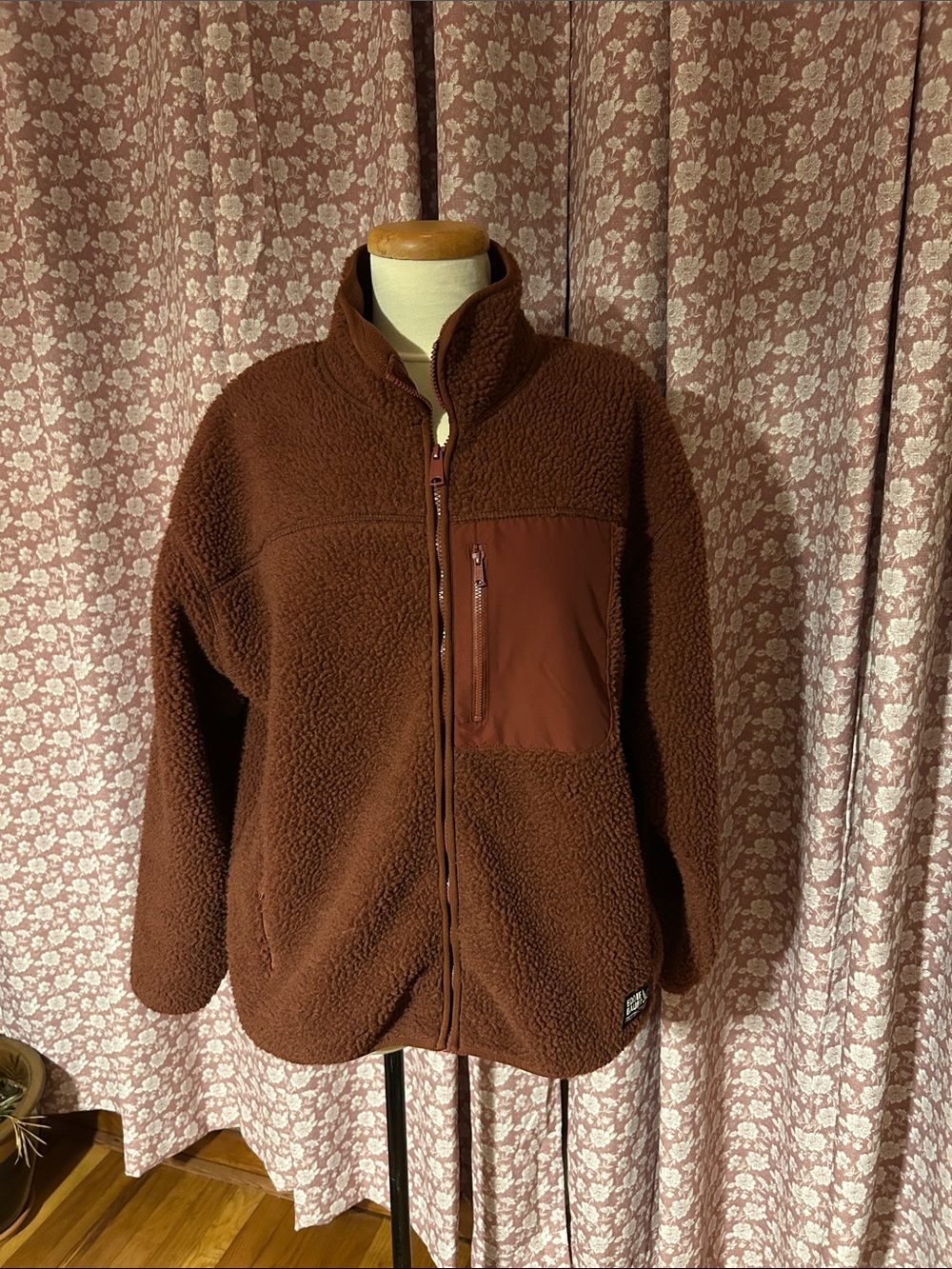 Eddie Bauer Sherpa Jacket in Deep Brown